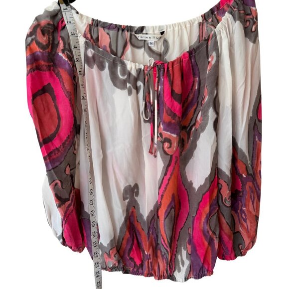 Trina Turk, off-the-shoulder, blouse, M - Picture 2 of 7
